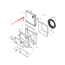Water Tank Engine Radiator Core ASSY 13F51000 for Doosan Excavator S420LC-V online
