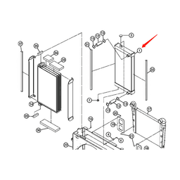 Water Tank Engine Radiator Core ASSY 4655008 for John Deere Excavator 450DLC online