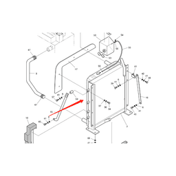 Water Tank Engine Radiator Core ASSY for Daewoo Excavator DH55 online