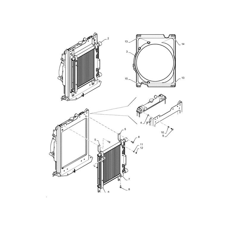 Water Tank Engine Radiator Core ASSY PS05P00002F1 for Case Excavator CX55B online Water Tank Engine Radiator Core ASSY PS05P00002F1 for Case Excavator CX55B online