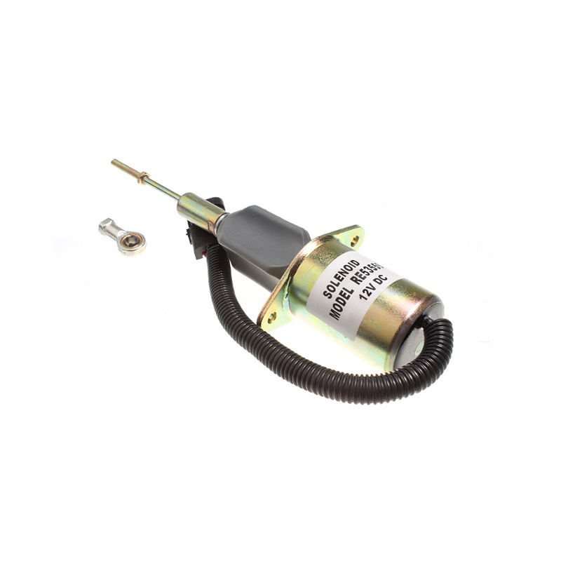 12V Fuel Shut Off Solenoid RE53559 for John Deere 9965 6610 6710 6810 6910 2054 2056 2058 2064 2066 1185