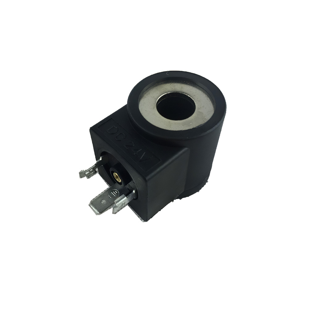 12V Solenoid Coil 094001000 for Air Compressor Hole Size 13mm Height 37.7mm