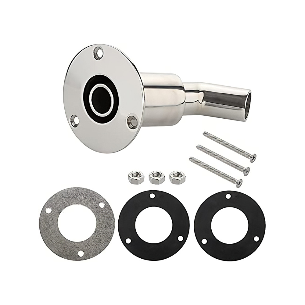 24mm Stainless Steel 316 Straight Thru Hull Exhaust Skin for Diesel Parking heaters Tube Pipe Socket Hardware