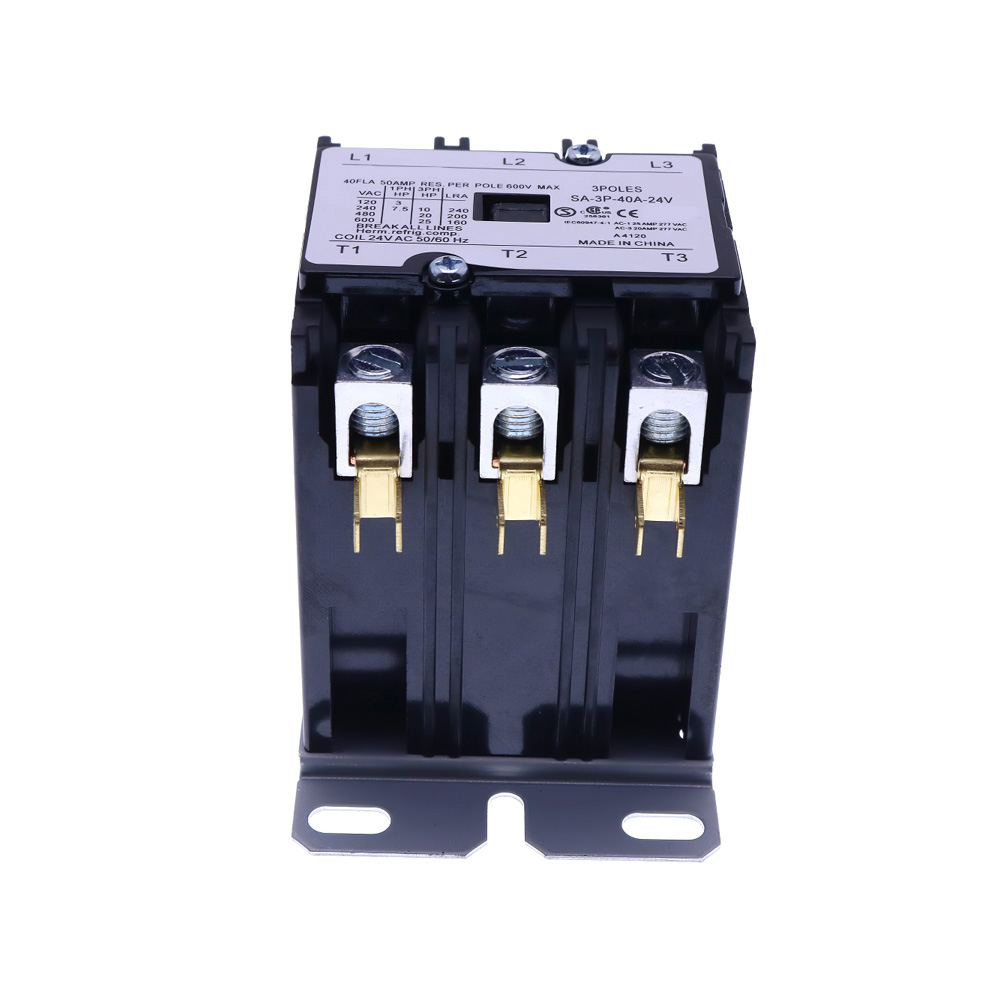 AC Definite Purpose contactor 3 pole 40FLA 50AMP 600V 42-104521-12 SA-3P-40A-24V