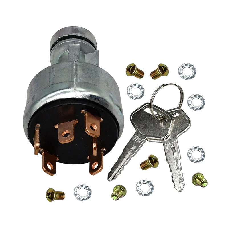 Ignition Starter Switch 08086-10000 With Keys for Komatsu Roller JT150-1 JV100WA-2 JV100WP-2 JV130WH-1 Crane LW100-1H LW100-1X LW250L-1H LW250L-1X