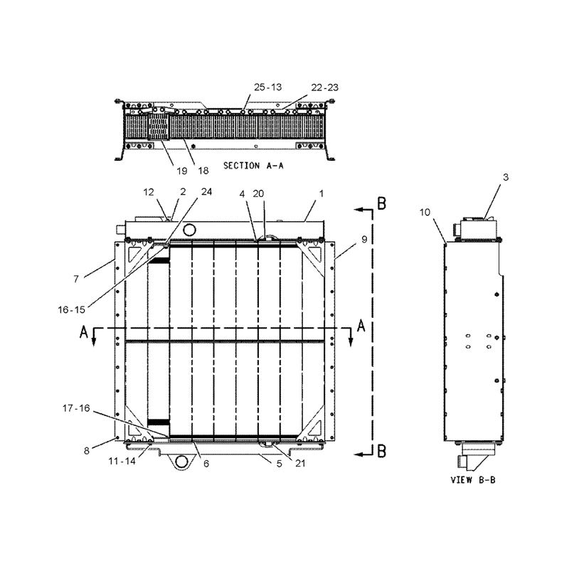 Oil Cooler 1398868 for Caterpillar CAT Excavator E307