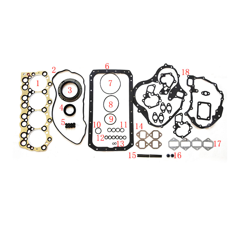 Overhaul Gasket Kit for Mitsubishi 4D34 4D34T fit with Excavator Digger Fuso Canter Truck