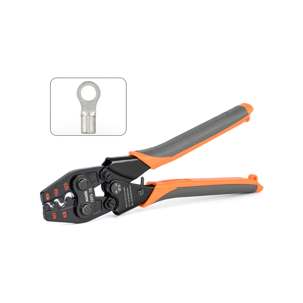 Ratcheting Crimper Tool for Non-insulated Terminals Cable Lugs Crimping Plier