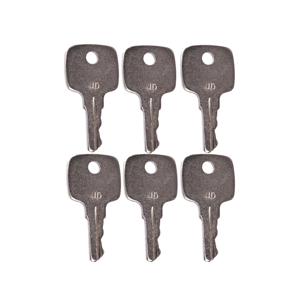 Set of 6 Ignition Keys AR51481 for John Deere Tractor 322 330 332 655 755 756 830 855 856 955 4200 4300 4400