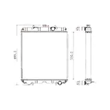 Buy Engine Radiator 129940-44500 for Yanmar Engine 4TNV98