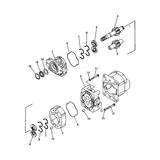 Buy Hydraulic Gear Pump 705-52-42000 705-52-42001 For Komatsu Bulldozer D475A-1