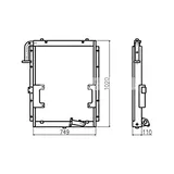 Buy Oil Cooler 13D62000 for Doosan Excavator DH55 S55 S55W-V