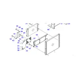 Buy Oil Cooler 22U-03-22120 22U-03-22130 for Komatsu PC228USLC-3E0 PC228USLC-3 PC228US-3E0 PC228US-3 Excavator Size 830*710*50mm