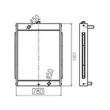 Water Tank Engine Radiator 13B81000A 202-00094A for Doosan Excavator S210W-V S170W-V S180W-V S225NLC-V online