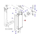 Water Tank Engine Radiator 154-03-75911 for Komatsu D85PX-15E0 Bulldozers online