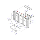 Water Tank Engine Radiator 195-03-63113 for Komatsu D375A-6 Bulldozer online