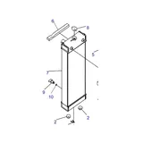 Water Tank Engine Radiator 205-03-31111 for Komatsu Excavator PC200-8E0 online