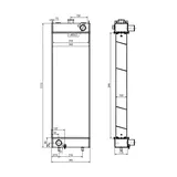 Water Tank Engine Radiator 20Y-03-41652 for Komatsu Excavator PC210-8K PC230NHD-8K online