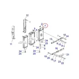 Buy Water Tank Engine Radiator 22U-03-28410 for Komatsu Excavator PC228US-3