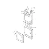 Buy Water Tank Engine Radiator 424-03-11102 for Komatsu WA420-1 WA400-1 Wheel Loader