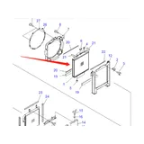 Water Tank Engine Radiator ASS'Y 21W-03-41110 For Komatsu Excavator PC78MR-6 PC78US-6 PC78UU-6 online