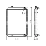 Buy Water tank Engine Radiator Core ASS'Y 203-03-56120 203-03-56360 for KOMATSU PC100-5 PC120-5 Engine 4D95L