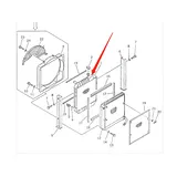 Water Tank Engine Radiator Core ASSY 201-03-61380 For Komatsu Excavator PC60-6 PC70-6 online