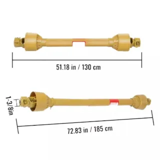 1-3/8" 6 Spline Ends 51"-73" Length PTO Drive Shaft T5-YIIIP-1300-05B-05B T5-1300-05B-05B-YIIIP for Brush Hog