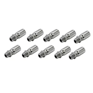 10 Pcs Hydraulic Hose Fitting With 3/8" NPT Male Swivel 06U-J06 for Parker 100R1 100R2 100R17