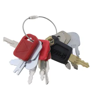 10 Pcs Ignition Key for Caterpillar CASE John Deere Hyster Komatsu Heavy Equipment