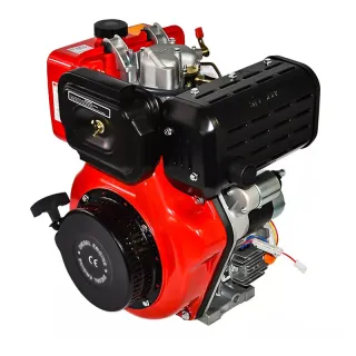 10HP 411CC Air Cooled 4 Stroke Single Cylinder Vertical Engine 186FAE for Micro Tiller Cultivator Tractor Generator Compactor Sprayer