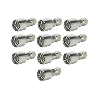10PCS Hydraulic Hose Fitting With 5/8" Female JIC Swivel Thread 10643-10-08 for Parker