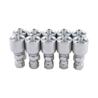 10PCS Hydraulic Hose Fitting With 1/4" Female JIC Swivel 10643-4-4 for Parker
