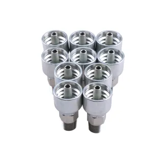 10PCS Hydraulic Hose Fitting With 1/4" Male Pipe Threads 10143-4-4 for Parker