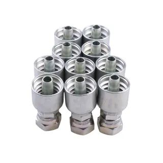 10PCS Hydraulic Hose Fitting With 3/8" Flat Face Seal Thread 1JS43-6-6 for Parker