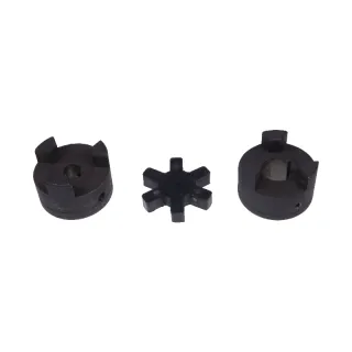 1/2" to 7/8" L095 Flexible 3-Piece L-Jaw Coupling Coupler Set & Rubber Spider