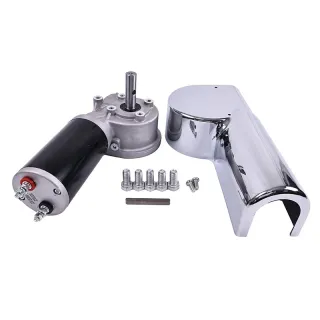 12V 1.8HP 90:1 45RPM 1500W Dump Truck Roll Tarp Motor with Chrome Cover