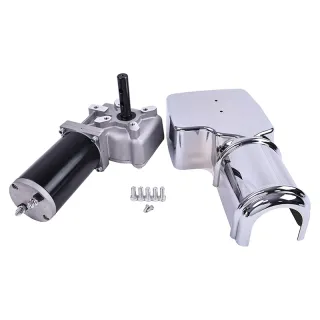 12V 60:1 1500W Roll Tarp Motor with Chrome Cover 80ZYJW for Dump Truck