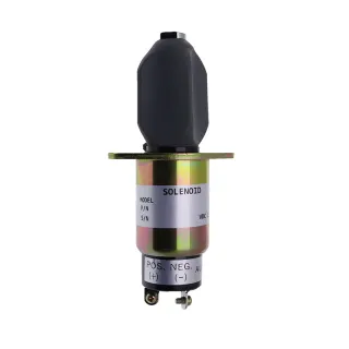 12V Fuel Shut Off Throttle Solenoid 106370 for Kubota Engine DF750 GF750 WG750 DF972 Skyjack Scissor Lift SJ600 SJ6826RT SJ7027RT SJ7135RT
