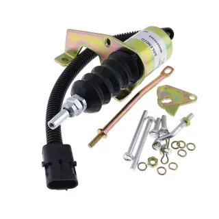 12V Fuel Shutoff Solenoid 30-00394-00 for Deutz Engine F3L912W Carrier 69GL15-114 69GL15-134