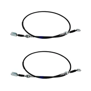 2 Pieces Parking Brake Cable 47408-33660-71 for Toyota Engine 1DZ 2Z 1Z 4Y Forklift 02-5FDF30 02-5FGF30 62-5FDF30 02-5FDU30 02-5FGU30 02-6FD28 02-6FD30