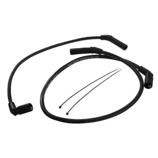 10mm Black Silicone Spark Plug Wires TONS-0915FLH-10MM for Harley Davidson Motorcycle 2009-2016 FLHR Road King