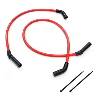 10mm Red Silicone Spark Plug Wires TONS-0915FLH-10MM for Harley Davidson Motorcycle 2009-2016 FLHR Road King