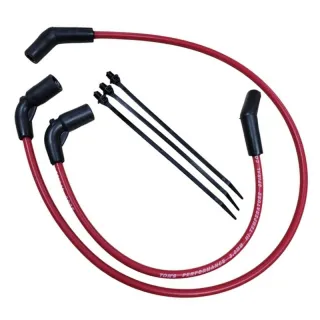 8mm Red Silicone Spark Plug Wires TONS-0915FLH-RD for Harley Davidson Motorcycle 2009-2016 FLHR Road King