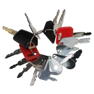 14 Pcs Ignition Key for CASE JCB Caterpillar CAT Komatsu Bobcat Hyster Kobelco Kawasaki Heavy Equipment