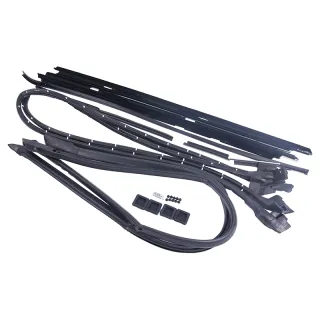 17 Pcs Door Tailgate Weatherstripping Seal Kit for Chevrolet El Camino GMC Caballero