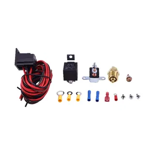 185 Degrees On-165 Degrees Off Electric Fan Wiring Harness Kit