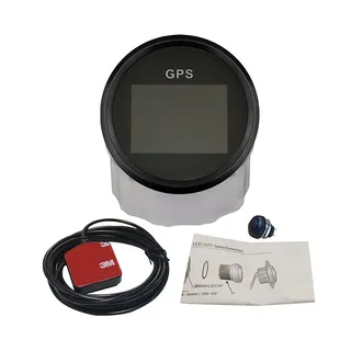 2" 12V 24V  Universal Digital GPS Speedometer Trip Meter Odometer Adjustable for Boat Yacht Motorcycle Car