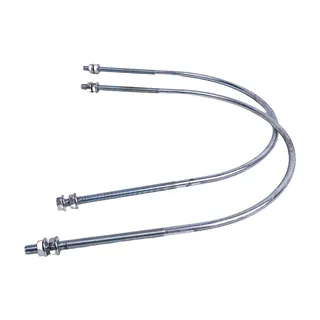 2 Pcs Muffler U Bolt 2420T4454 for Kobelco SK200LC SK220 SK220LC SK250 SK250LC SK270LC K904 SK120