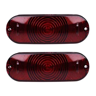 2 Pieces 12V 27W Red Light Assembly 87627854 for CASE Combine 5088 5130 5140 6088 6130 6140 7120 7130 7140 7230 8120 8230 8240